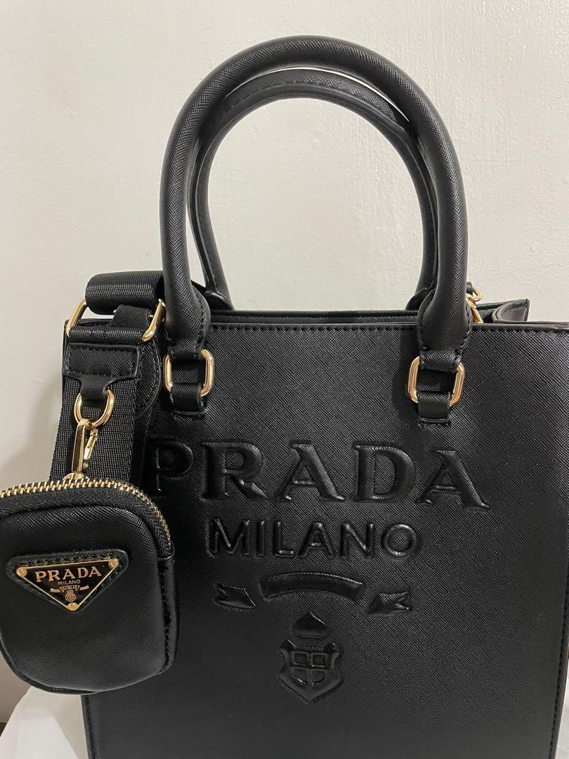 Prada 2 way handbag, Luxury, Bags & Wallets on Carousell