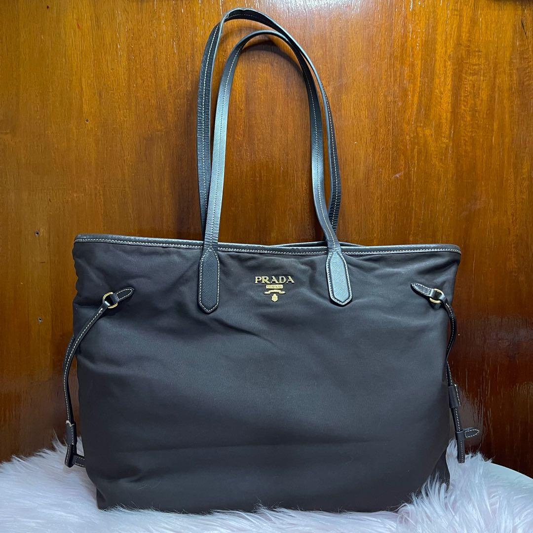 Prada Nylon Tessuto Neverfull Tote Bag, Luxury, Bags & Wallets on Carousell