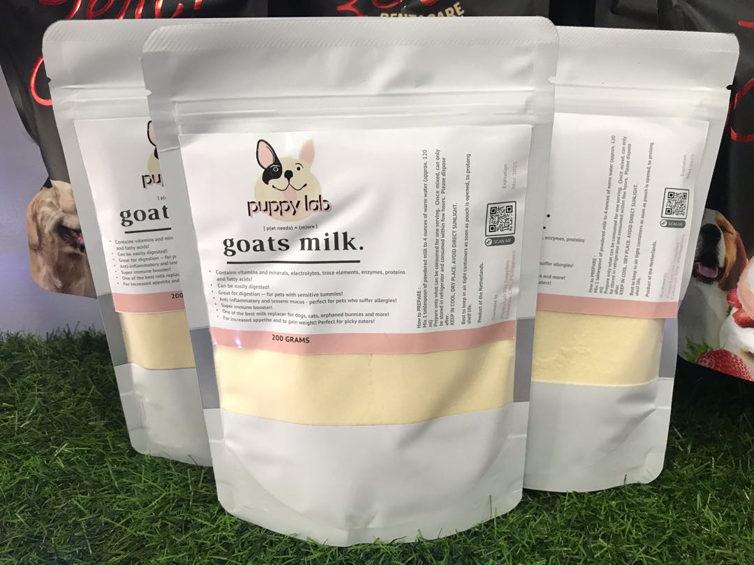 does goat milk help dogs gain weight