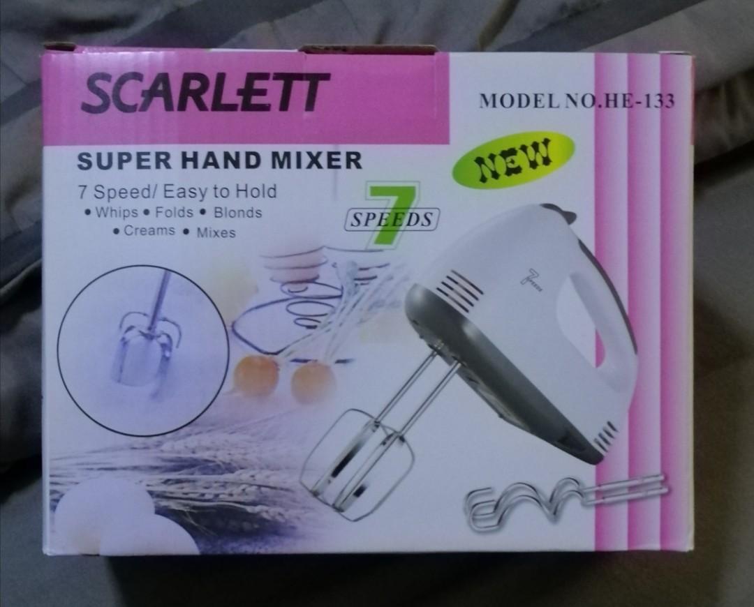 Scarlett Super Hand Mixer (HE133), TV & Home Appliances, Kitchen Appliances, Hand & Stand