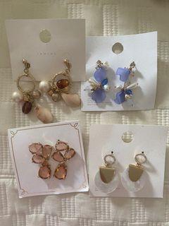 Selection of statement earrings