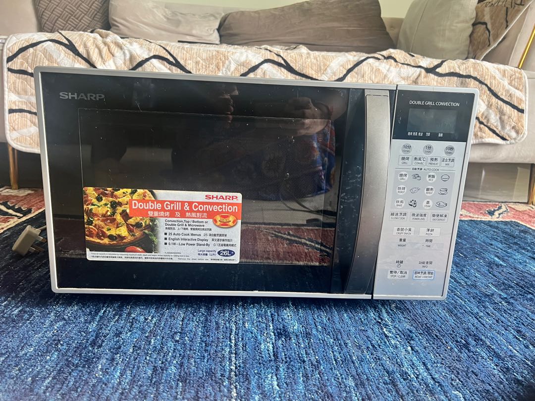 Sharp convection microwave with double Grill, TV & Home Appliances