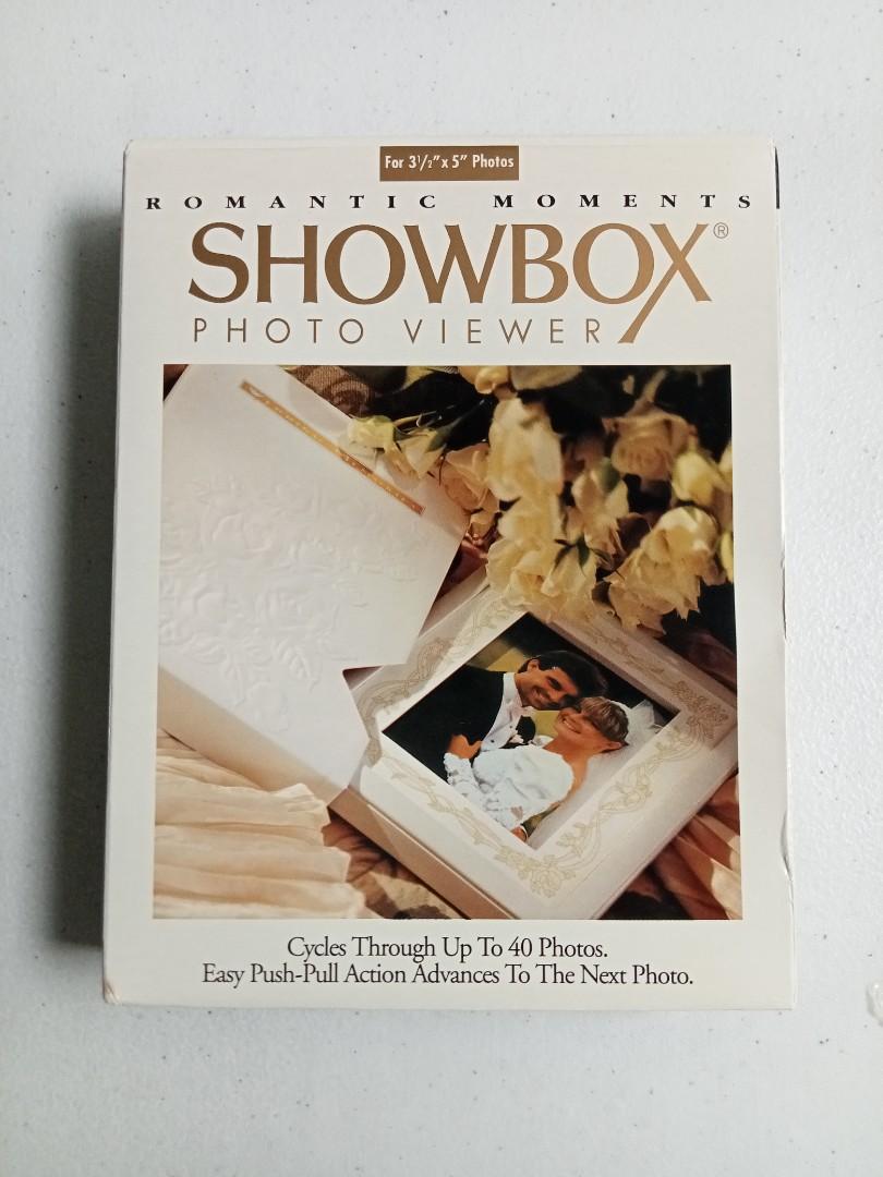 SHOWBOX PHOTO VIEWER FOR PHOTOS HOLDS UP TO 40 PICTURES 3.5" X 5" 