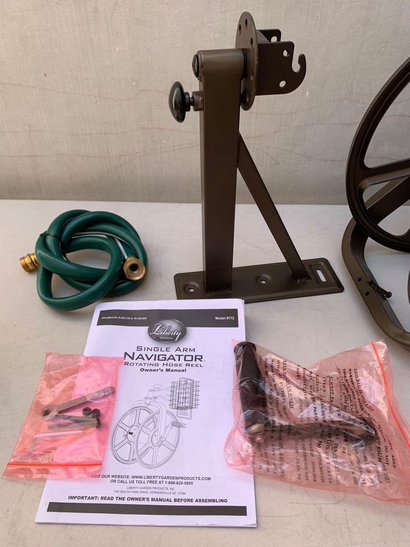 Single Arm Navigator Rotating Hose Reel, Furniture & Home Living