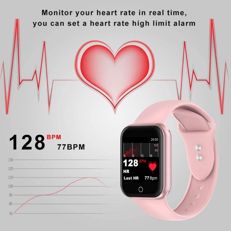 Smart Watch KUNGIX Bluetooth Fitness Tracker with Heart Rate