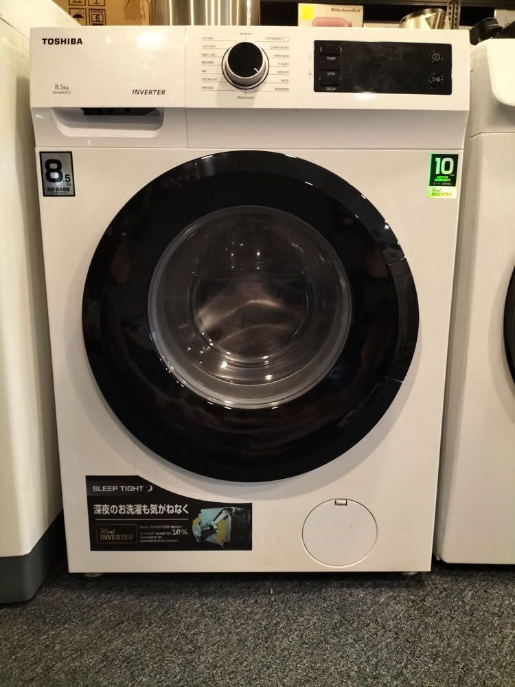 TOSHIBA 8.5kg TWBH95S2S FRONT LOAD WASHING MACHINE Condition 8/10 One