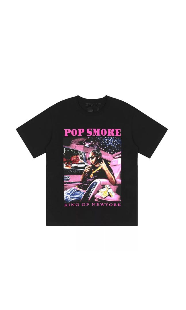 pop smoke x vlone, Men's Fashion, Tops & Sets, Tshirts & Polo