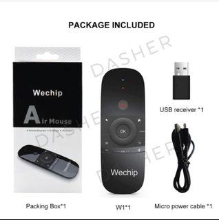 For Wechip W1 2.4G Air Mouse Wireless Keyboard IR Remote for TV BOX PC A2TD 