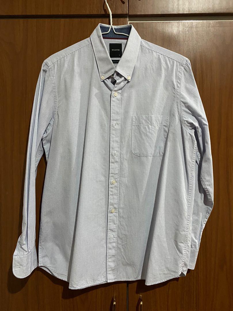 Wharton Office Shirt for Men (Category: Formal Shirts) located in Las Pinas. Submitted by atorn (Listing ID 1159185208, Image 1). Description: Wharton Formal or Office Shirt for Men Size: small but fits medium Condition: 9/10 Will iron prior turn over to buyer. Can provide measurements. Shipping fee care of buyer Shipping Options: GoGoExpress, J&T Delivery and LBC Express. Same-day shipping: Lalamove or Grab Express.