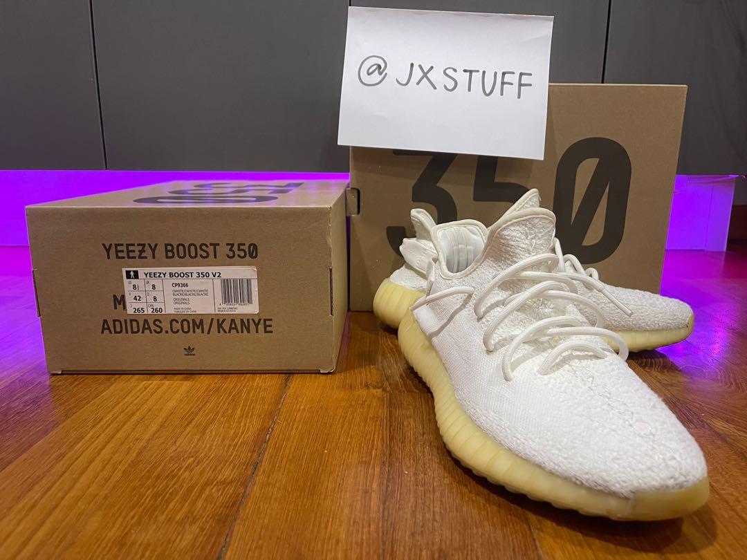 YEEZY CREAM WHITES, Men's Fashion, Footwear, Sneakers on Carousell