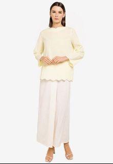 Zalia Top with Checks Skirt Set