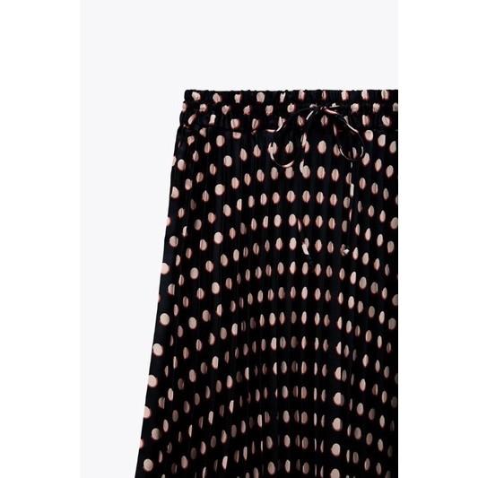 Zara polkadot skirt, Fesyen Wanita 