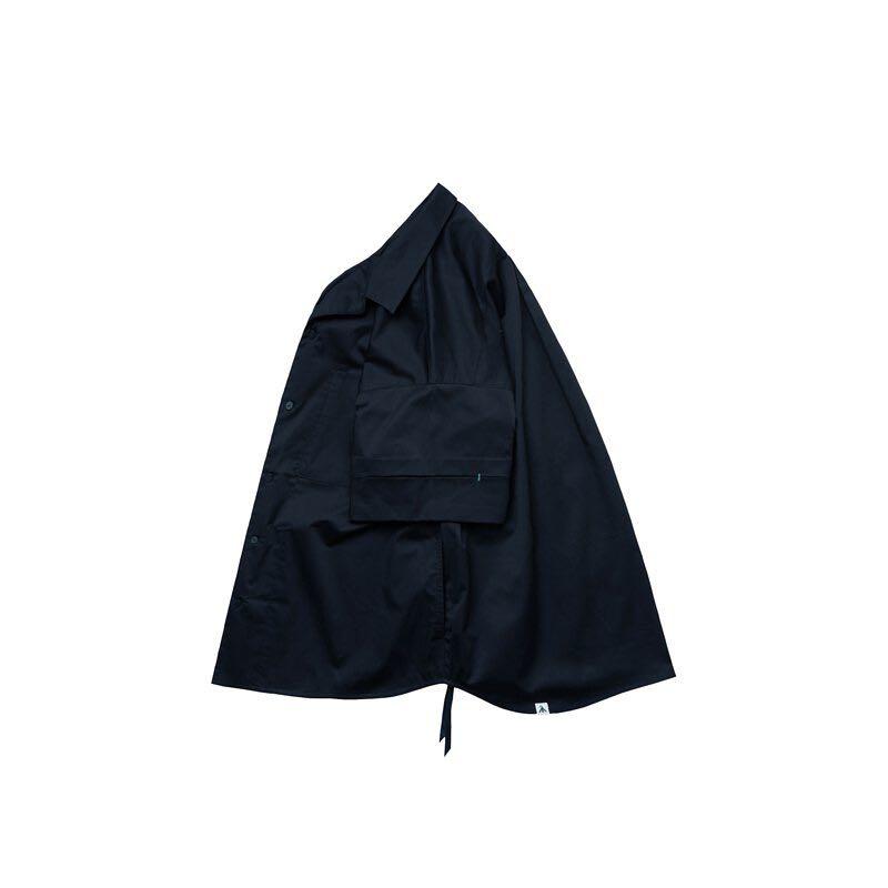 訂購！ 口袋襯衫Melsign - Label Pocket Shirt - Navy （藍色） Goopi