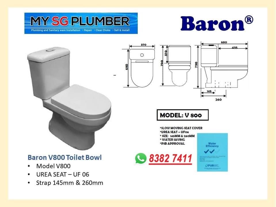 baron-w888-featured-series-toilet-bowl-city-singapore - Toilet