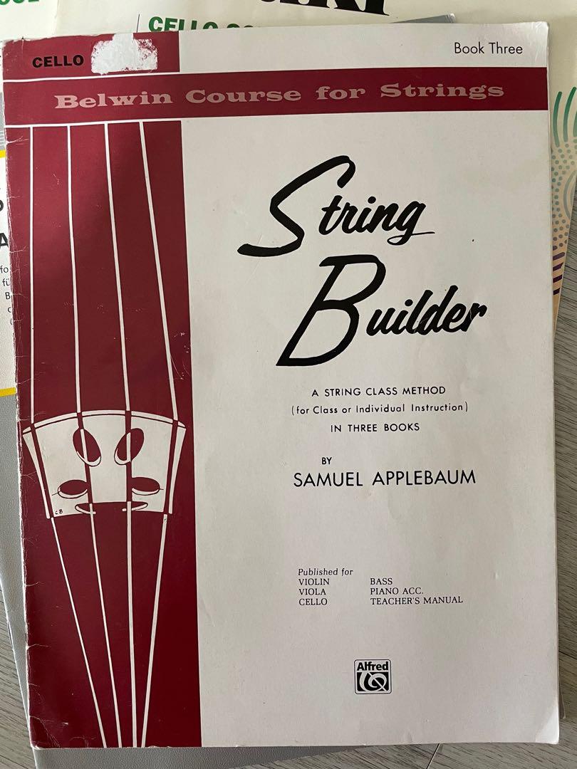 大提琴書 Cello String Builder Book 3, 興趣及遊戲, 音樂樂器 & 配件, 音樂與媒體 樂譜 Carousell