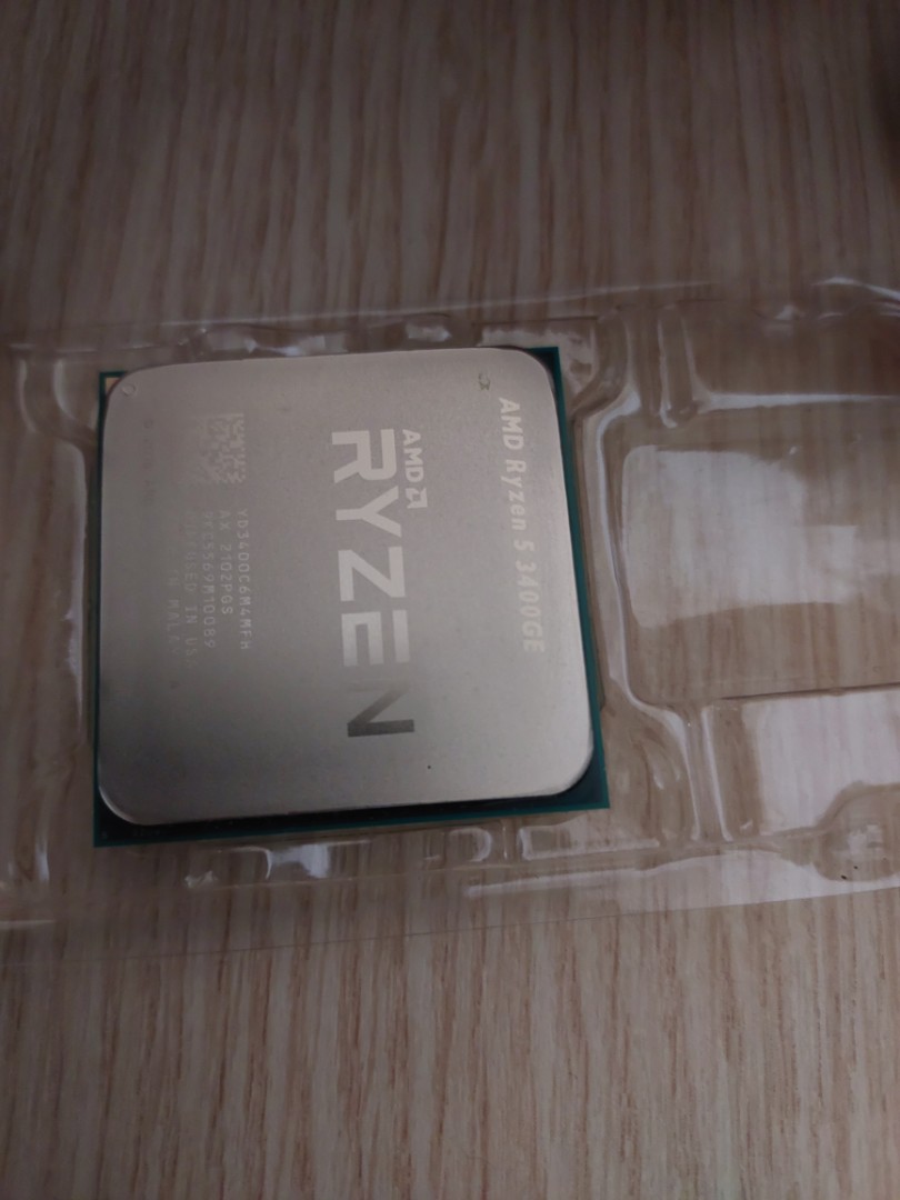 AMD Ryzen 5 3400GE Processor with Ati Graphics, Computers & Tech, Parts ...