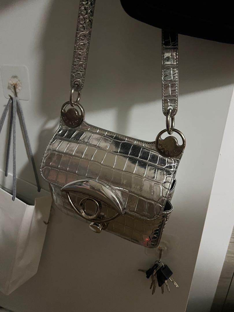 Authentic Kenzo Crossbody bag Silver, Women's Fashion, Bags & Wallets