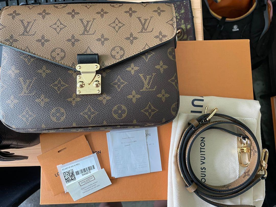 New Model Pochette Metis Monogram Reverse M44876 LV Louis Vuitton, Luxury,  Bags & Wallets on Carousell