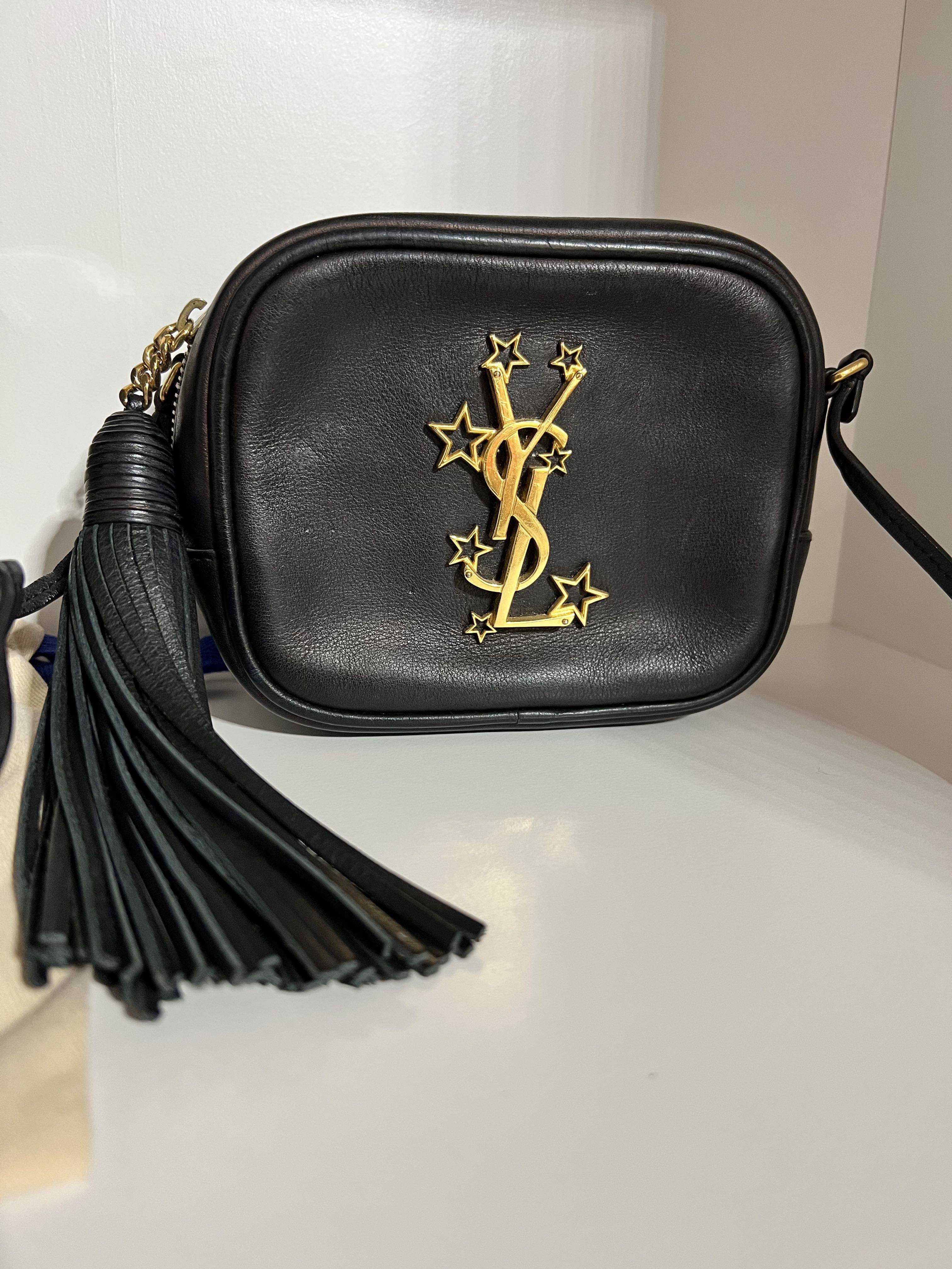 Authentic YSL Mini Crossbody Black Bag GHW