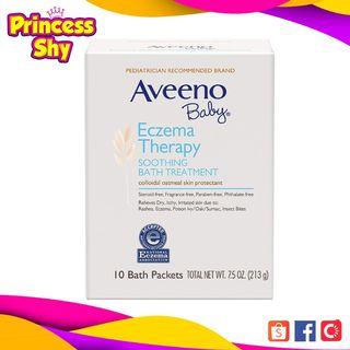 Aveeno Baby Eczema Therapy Soothing Bath Treatment Colloidal Oatmeal Skin Protectant 10 packets