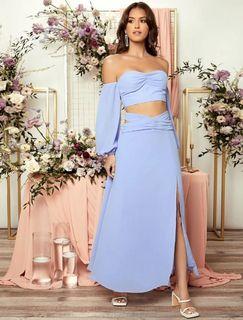 Baby Blue Skirt Set