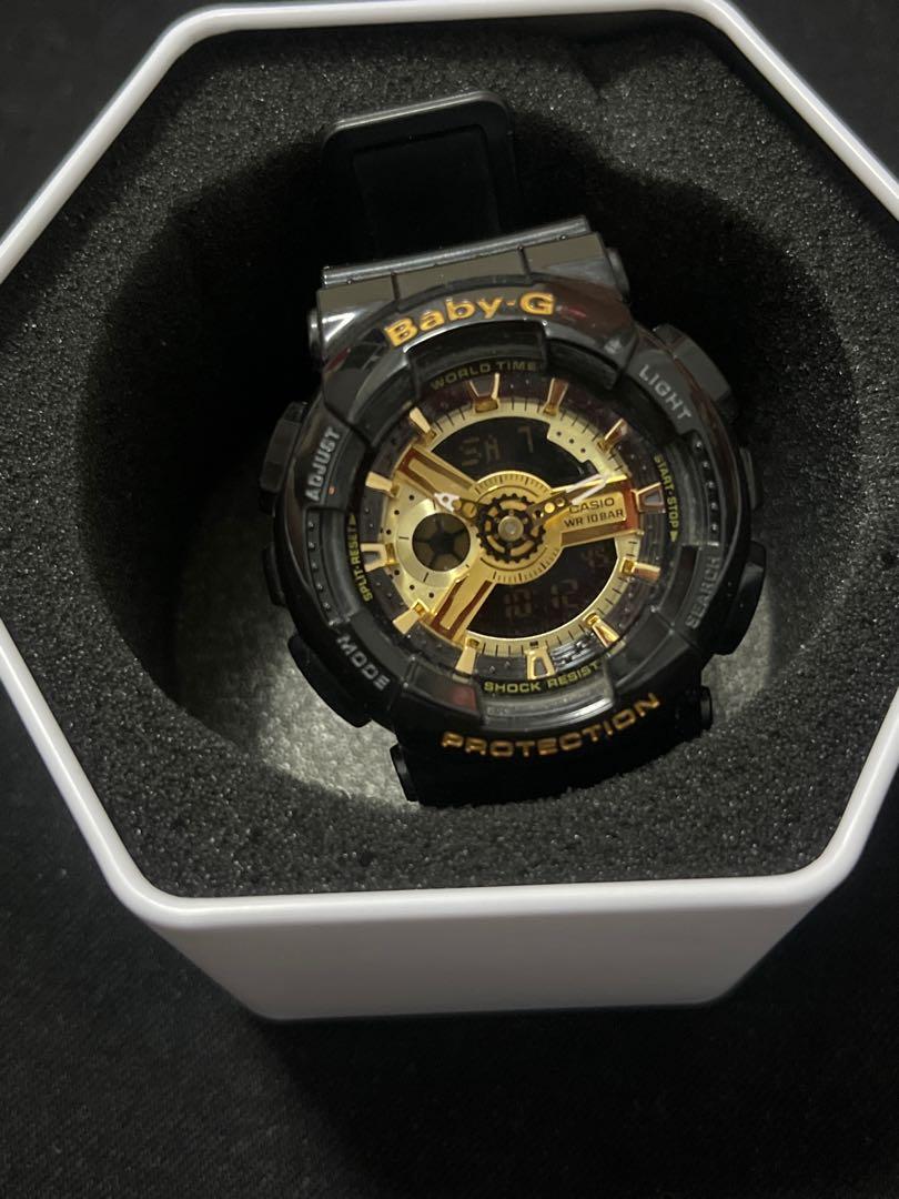 Casio baby g cheap black and gold
