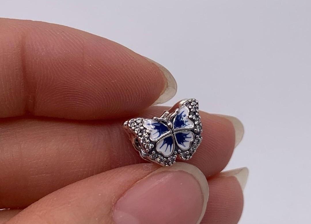 Pandora blue outlet butterfly charm