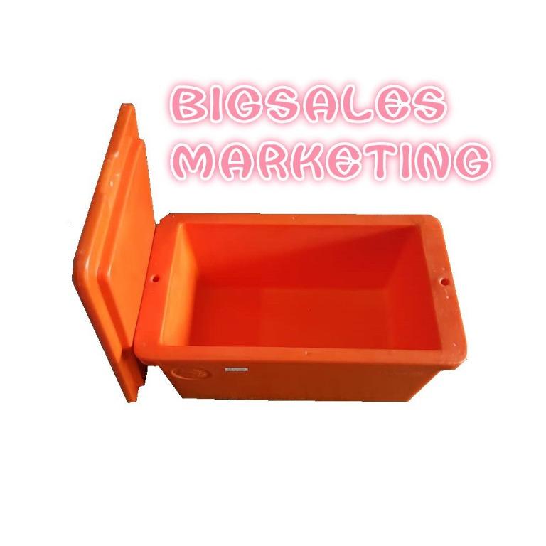 BIGSALES 200 Liter Fiber Ice Box Fish Box Seafood Box Cooler Box Bucket 200 Liter Tong Ais Ikan
