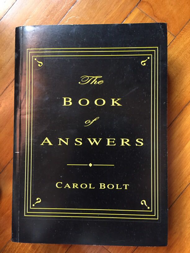 Book of answers carol Bolt, Hobbies & Toys, Books & Magazines, Fiction