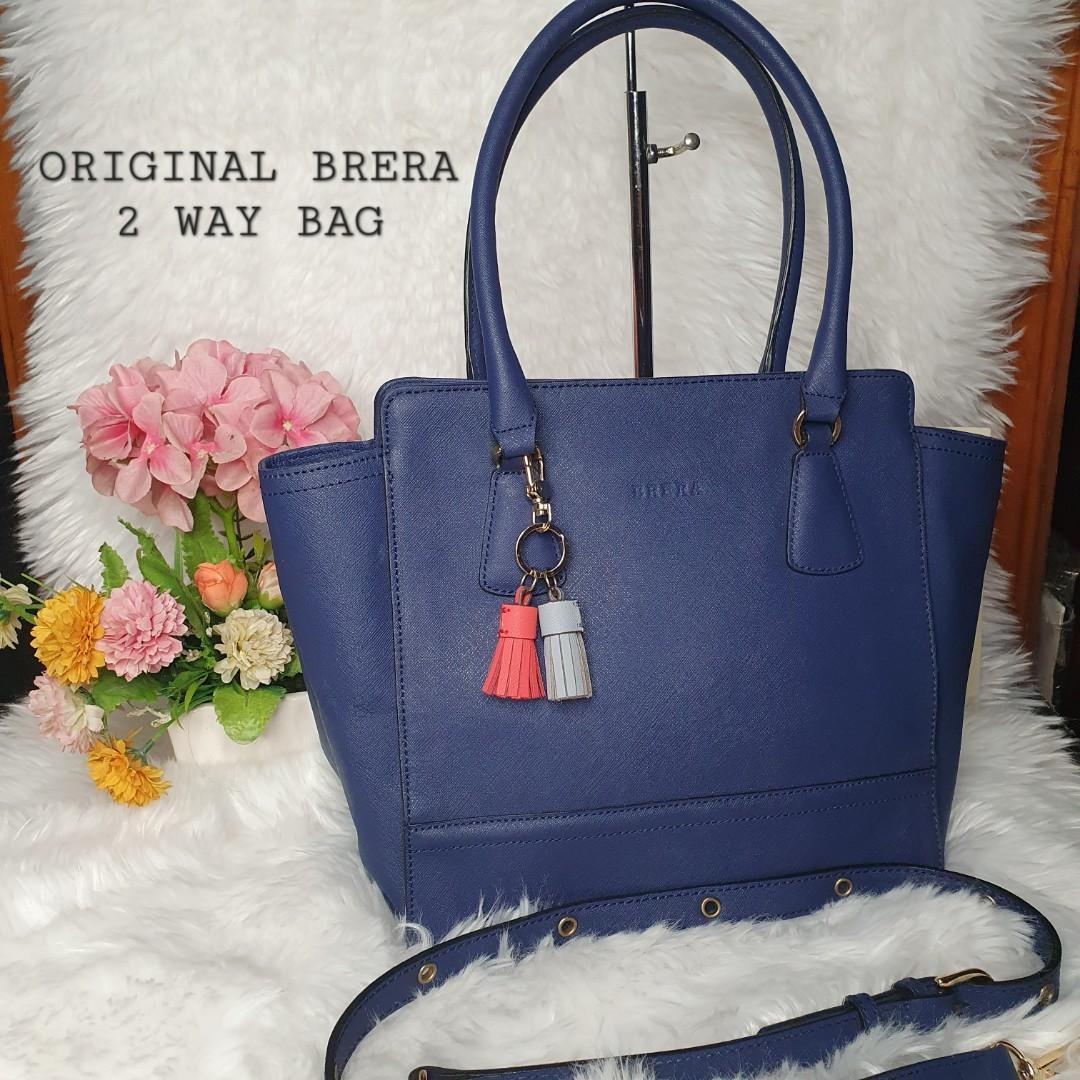 Brera…Blue Saffiano Leather Bag, Women's Fashion, Bags & Wallets, Shoulder  Bags on Carousell