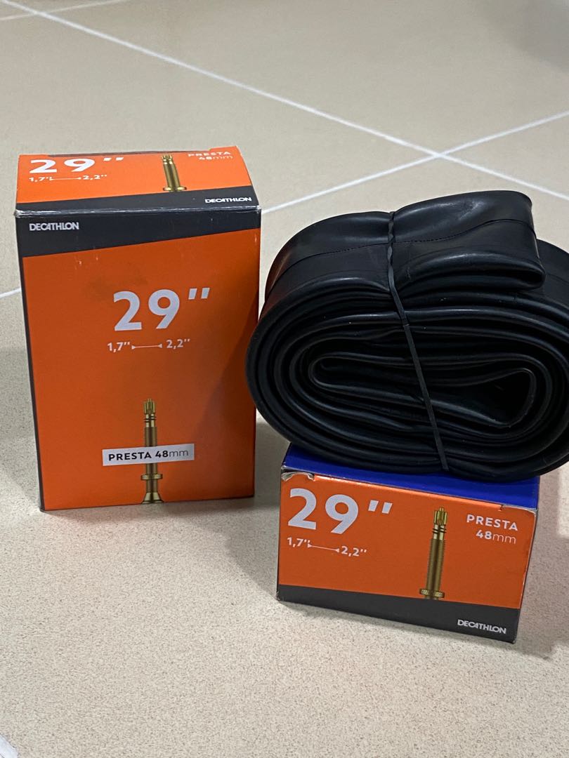 Decathlon Inner Tubes for 29” wheels with Presta valves, Sports