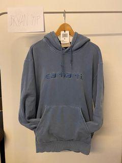 Carhartt hooded  sweatshirt (blue,size M)