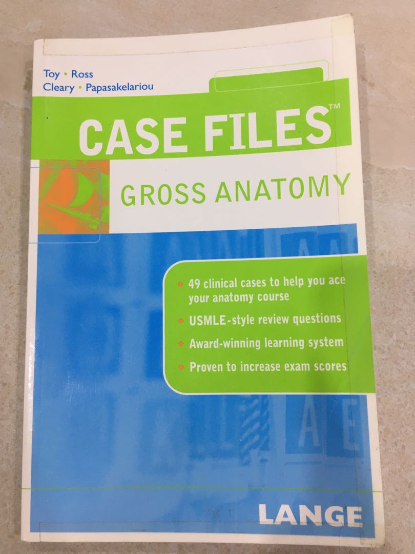 Case Files Gross Anatomy Medical School Student Intern Resident