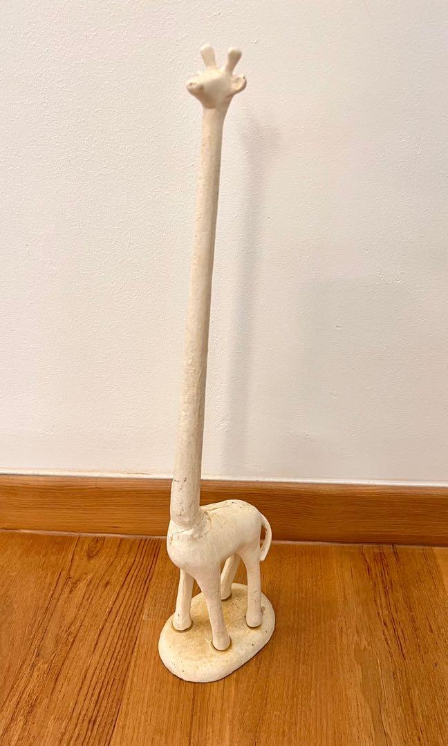 Cast Iron Giraffe Paper Towel Holder, Furniture & Home Living, Bathroom