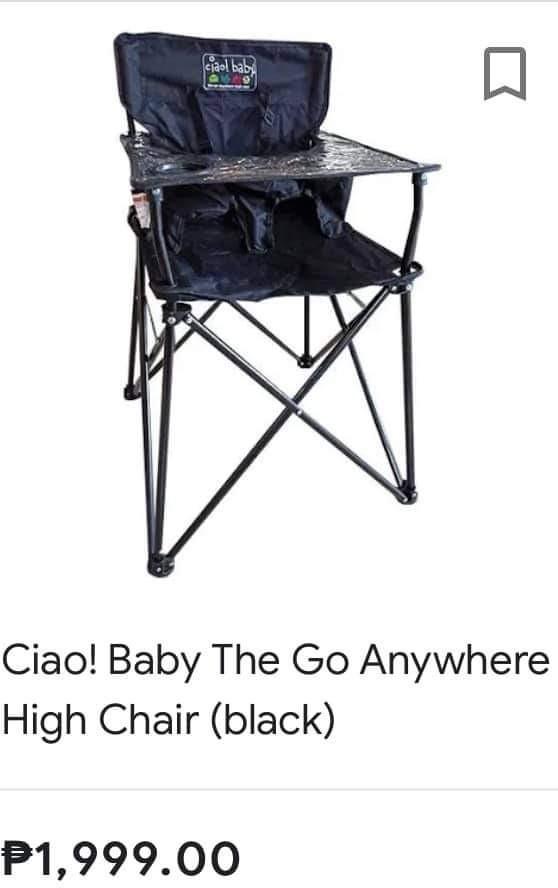 Ciao! Baby The Go Anywhere High Chair (black), Babies & Kids, Nursing