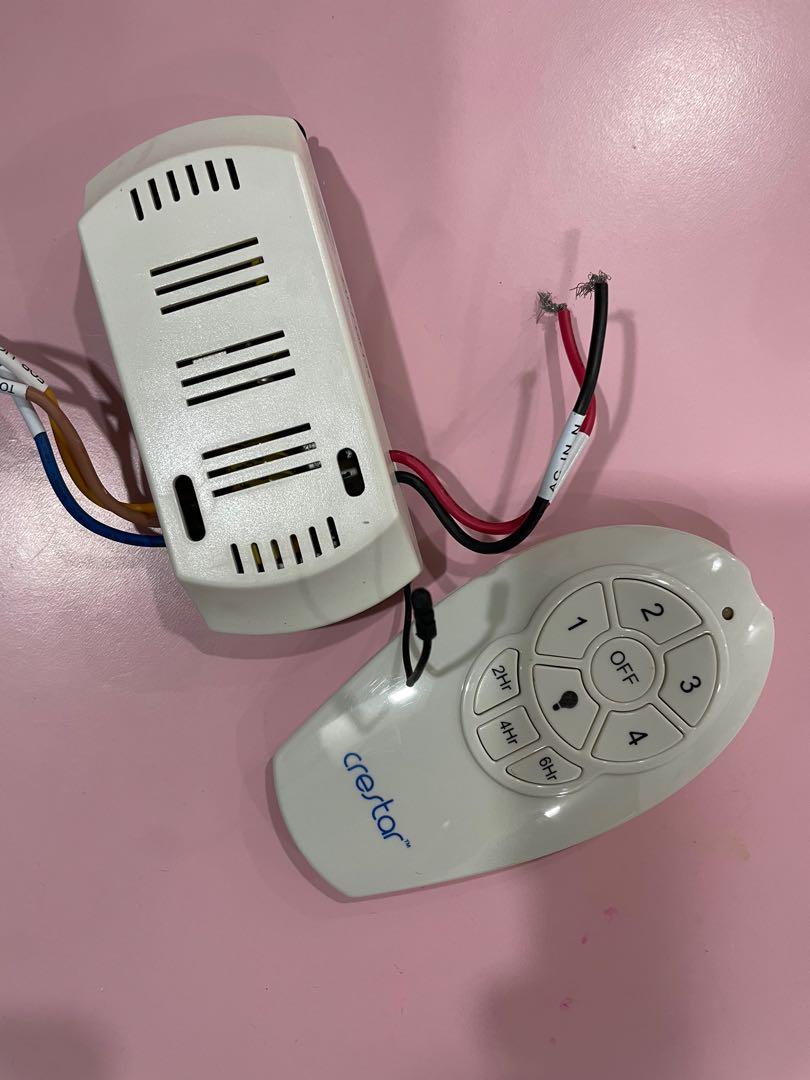 Crestar remote control, Furniture & Home Living, Lighting & Fans, Fans