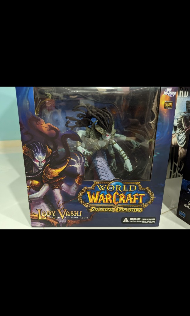 DC Comics World of Warcraft WOW 4 LADY VASHJ 11" Figure Deluxe Box set 