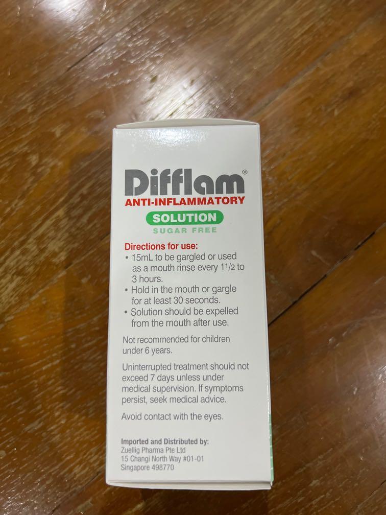 Difflam Anti Inflammatory Solution, Health & Nutrition, Medical ...