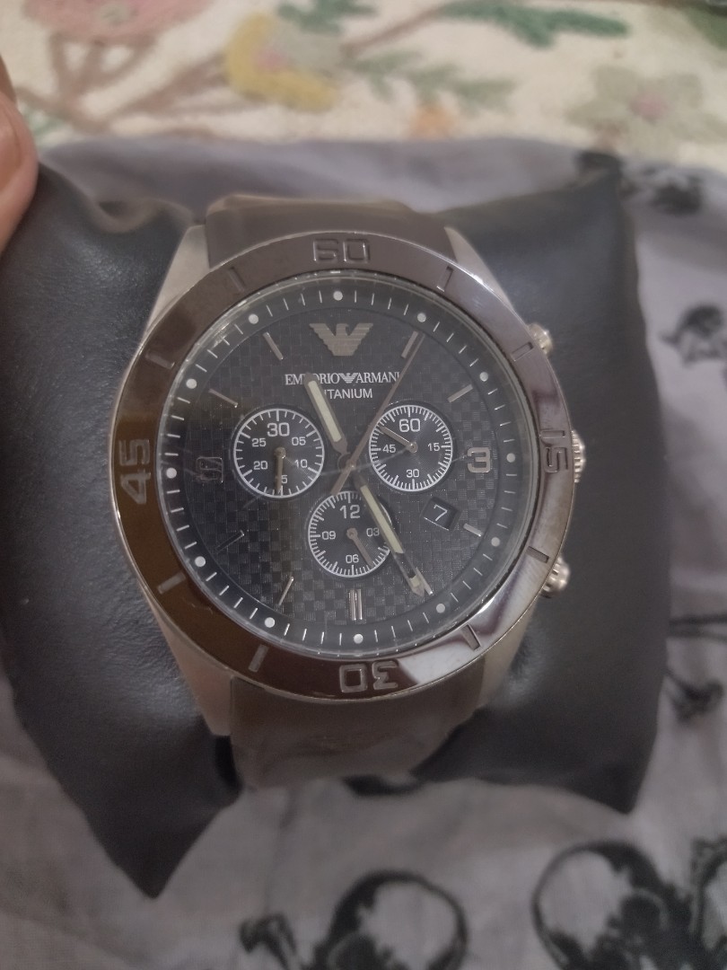 Emporio Armani titanium, Men's Fashion, Watches & Accessories, Watches on  Carousell