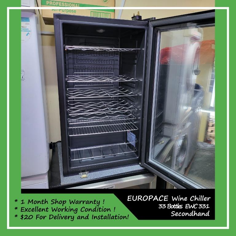 EUROPACE Wine Chiller 33 Bottles EWC 331, TV & Home Appliances, Kitchen