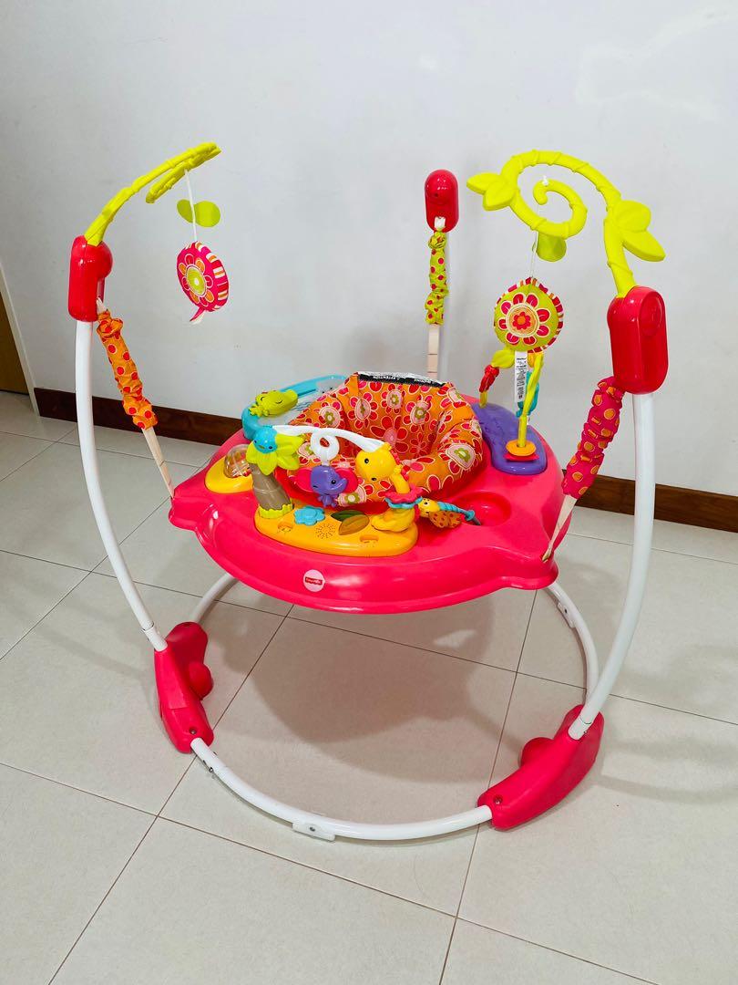 Fisher price pink petal jumperoo deals