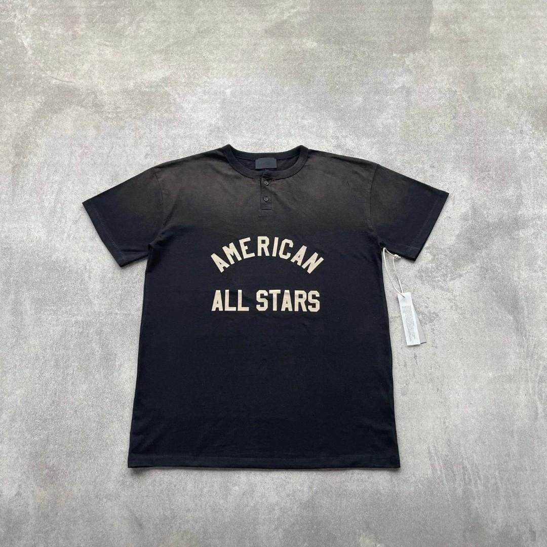 FOG Fear of God American All Stars Henley Tee, Men's Fashion, Tops & Sets,  Tshirts & Polo Shirts on Carousell