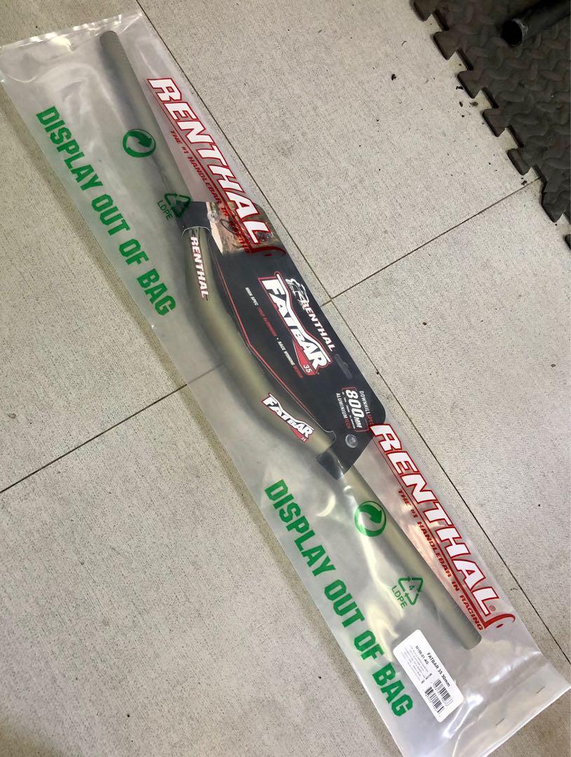 FS: Renthal Fatbar alum/gold (Category: Bicycles) located in Paranaque City. Submitted by mikechanics (Listing ID 1159342613, Image 2). Description: For Sale Renthal Fatbar Alum/Gold 35mm clamping 800mm width Up sweep 5 deg. Back sweep 7 deg. 305 grams Available in 10mm/30mm40mm rise MANY STOCKS 4,990 pesos FIXED/FIRM each WYSIWYG FCFS basis NO LAST PRICE inquiries NO LOWBALLERS NO RESERVATION NO PRICE HAGGLERS meet ups pwede sa locations na to: 