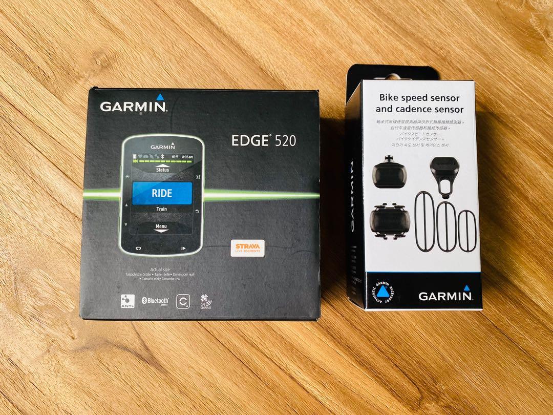 Garmin edge 520 hotsell speed and cadence sensor