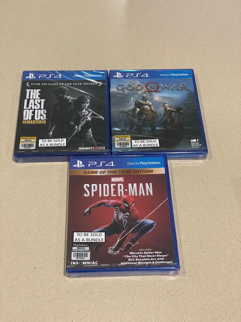 Ps4 spider man and god of war 2025 bundle