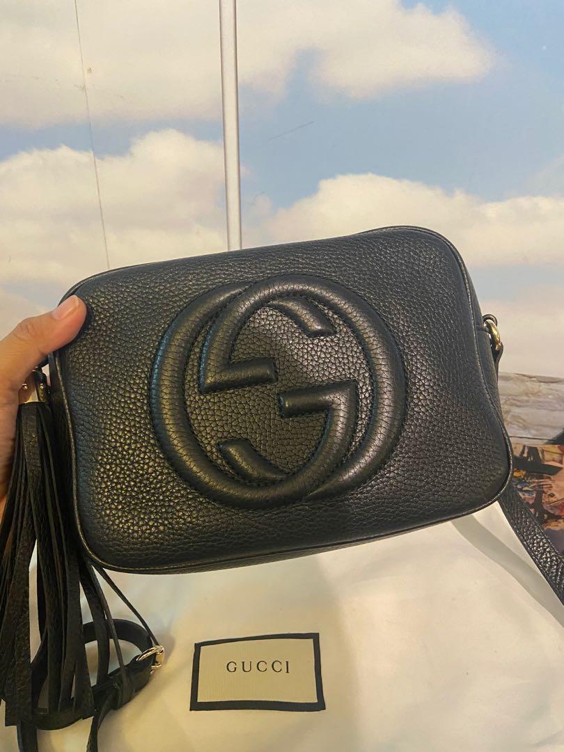 Gucci black soho bag hot sale