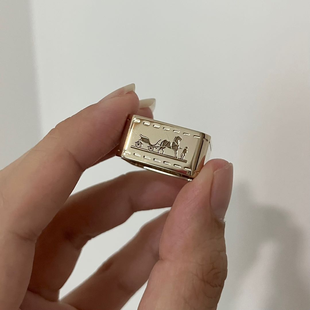 Hermes bolduc scarf 2025 ring
