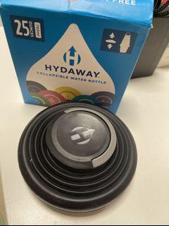 Hydaway collapsible water bottle 25onces 黑色750ml 伸縮矽膠水樽