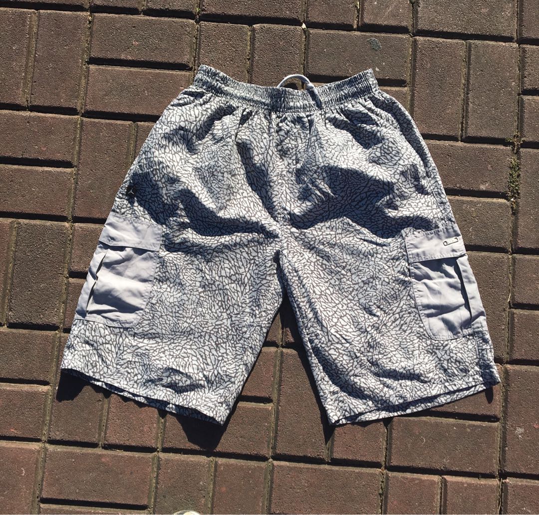 cement jordan shorts