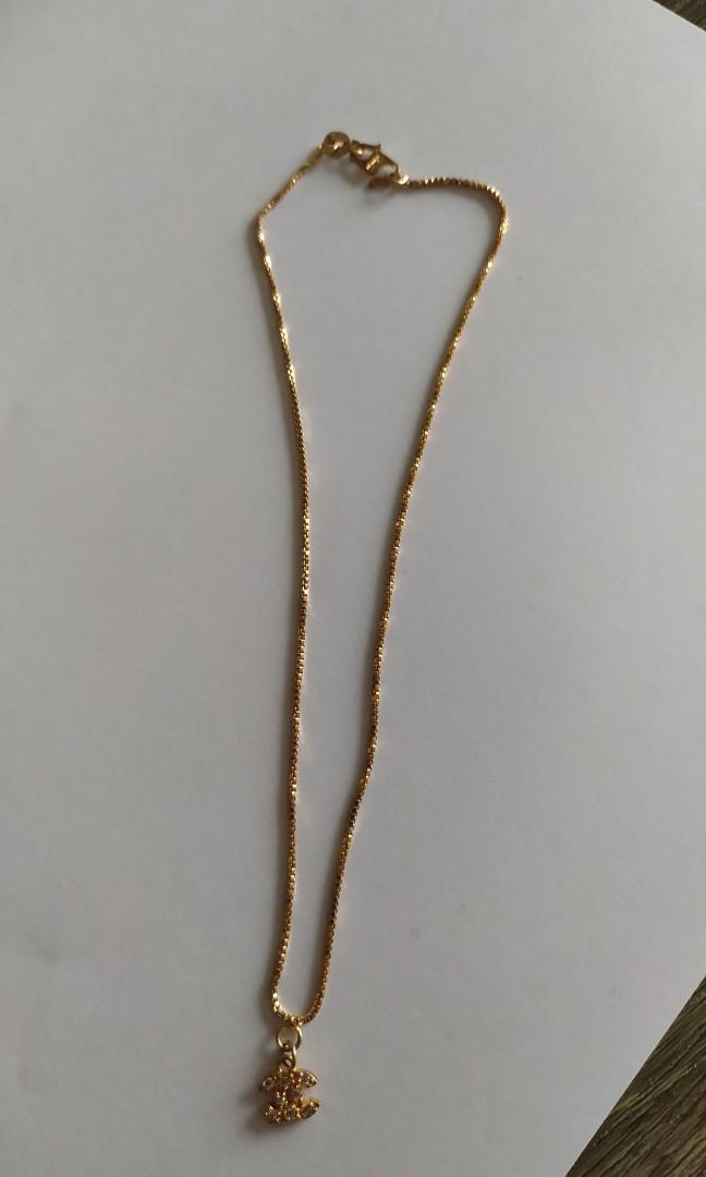 Kalung emas 18KGP chanel